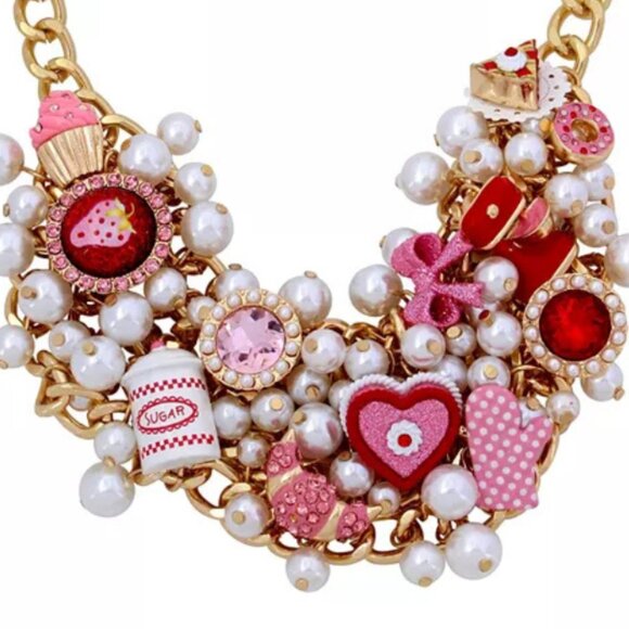 Betsey Johnson Sweets Baking Bib Necklace - Picture 3 of 3